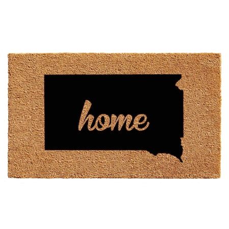 Calloway Mills Entrance Mat, Coir, Natural, Black 105421830